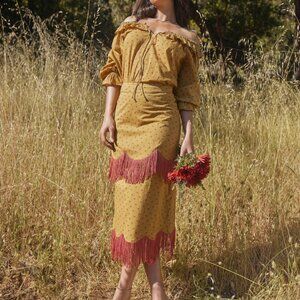 Liliana Peasant Top - Honeycomb/Mini Rose Floral